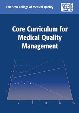 Core curriculum for medical quality management